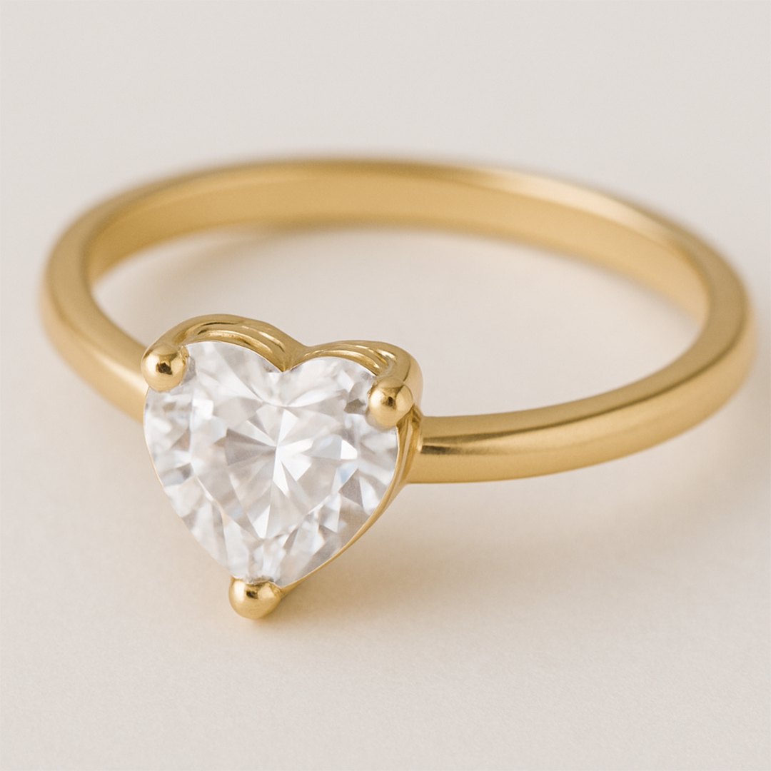 Anel Coração Delicado